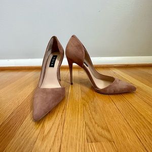 New Aqua Dion Half D’Orsay High Heel Pumps Sz 6.5